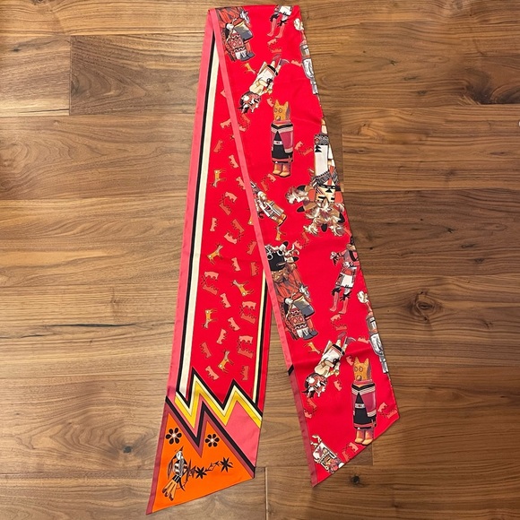 NWT❤️Hermes❤️Kachinas Maxi Silk Twilly - Picture 2 of 7